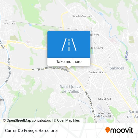Carrer De França map