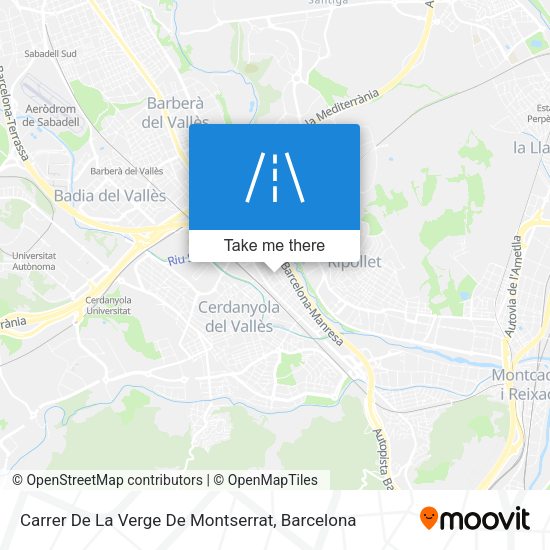 Carrer De La Verge De Montserrat map