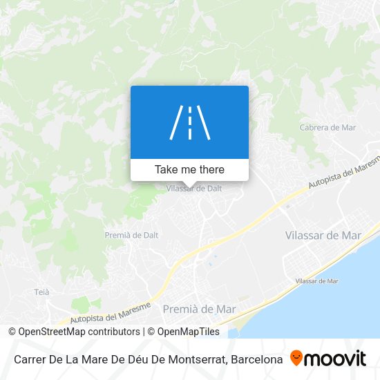 Carrer De La Mare De Déu De Montserrat map