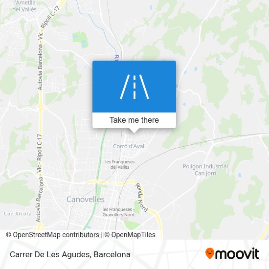 Carrer De Les Agudes map