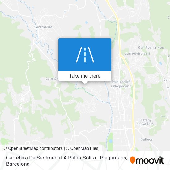 Carretera De Sentmenat A Palau-Solità I Plegamans map