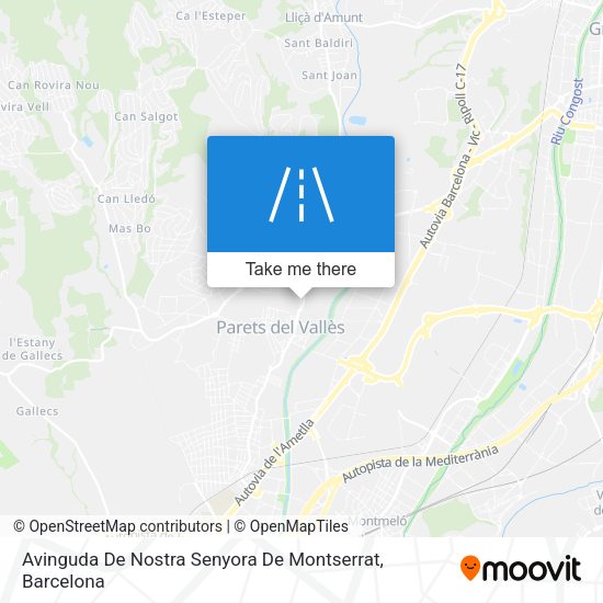 Avinguda De Nostra Senyora De Montserrat map