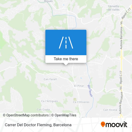 Carrer Del Doctor Fleming map