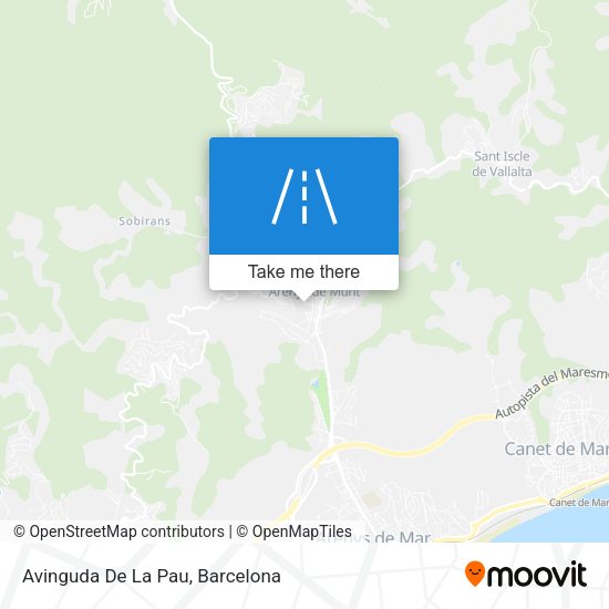 Avinguda De La Pau map