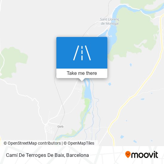 Camí De Terroges De Baix map