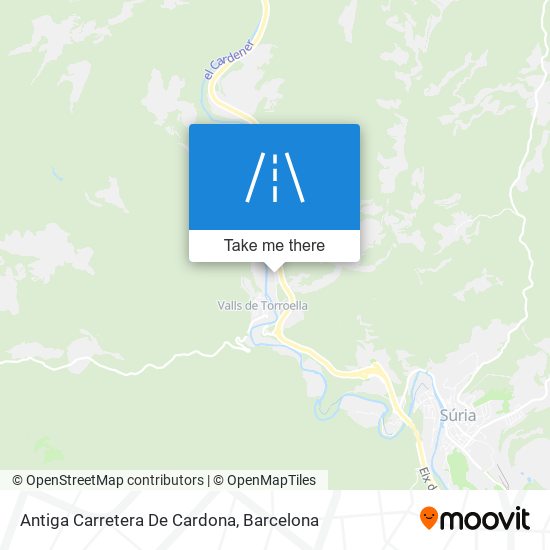 Antiga Carretera De Cardona map