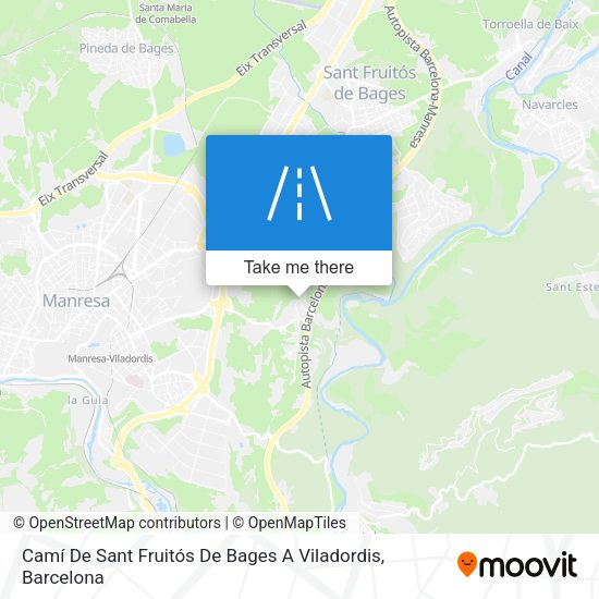 Camí De Sant Fruitós De Bages A Viladordis map