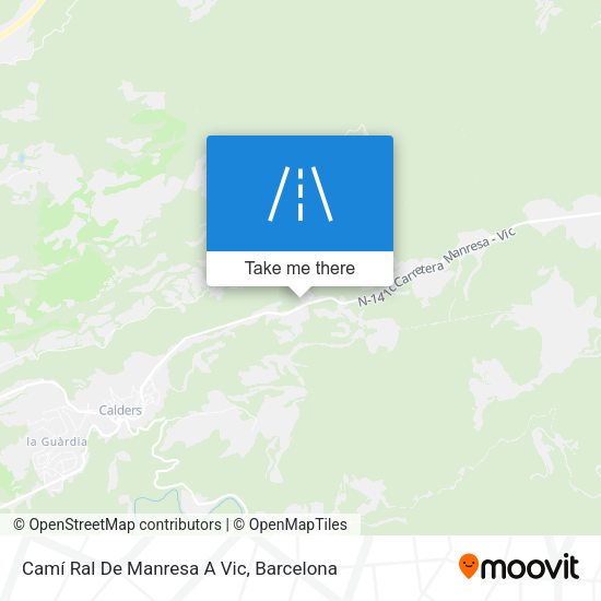 Camí Ral De Manresa A Vic map