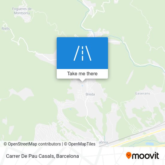 Carrer De Pau Casals map