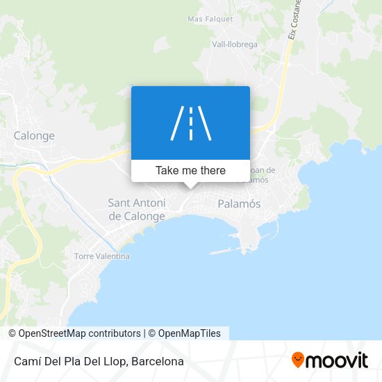 Camí Del Pla Del Llop map