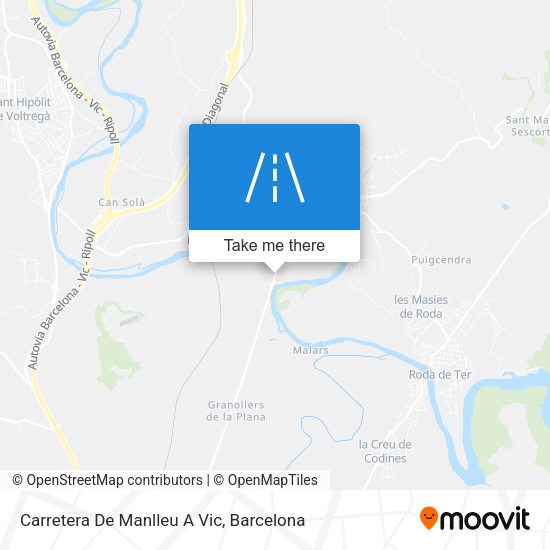 Carretera De Manlleu A Vic map