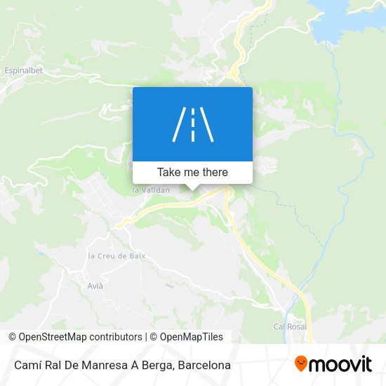 Camí Ral De Manresa A Berga map
