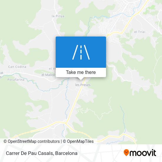 Carrer De Pau Casals map