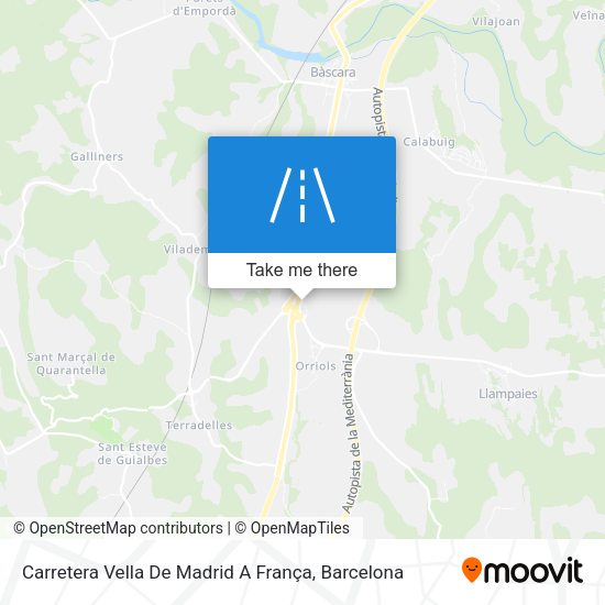 Carretera Vella De Madrid A França map