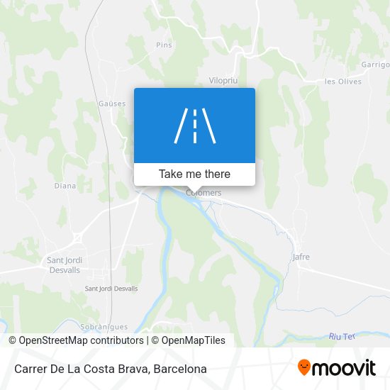 Carrer De La Costa Brava map