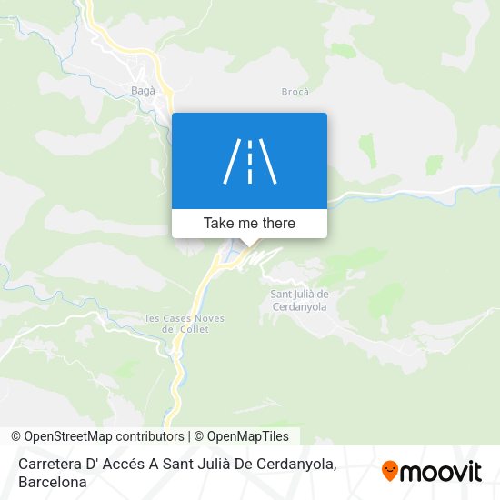 Carretera D' Accés A Sant Julià De Cerdanyola map
