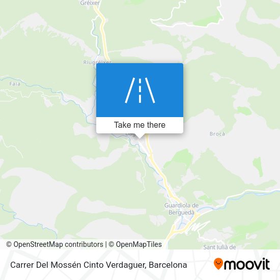 Carrer Del Mossén Cinto Verdaguer map
