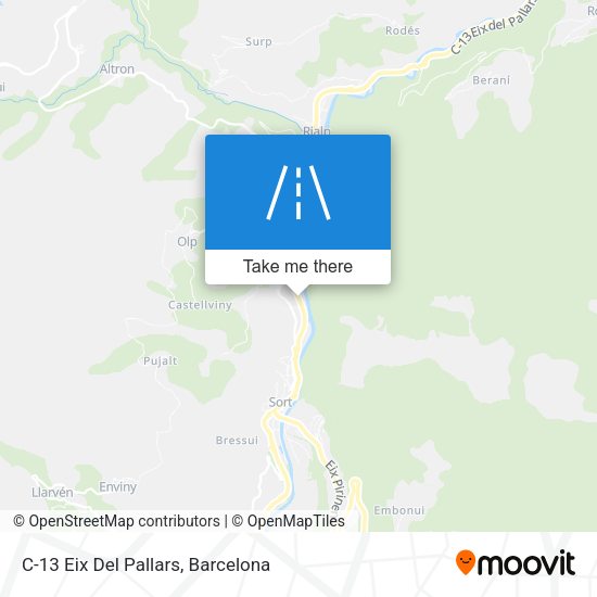 C-13 Eix Del Pallars map