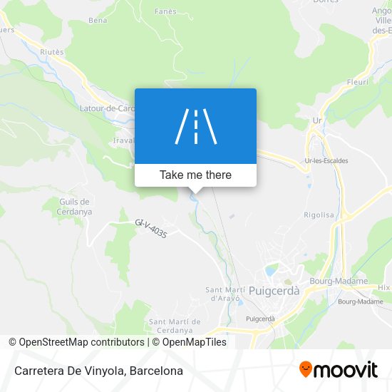 Carretera De Vinyola map