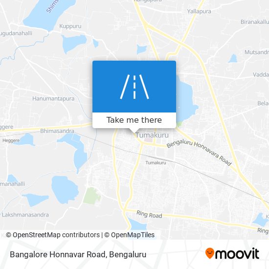 Bangalore Honnavar Road map