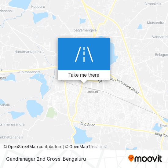 Gandhinagar 2nd Cross map