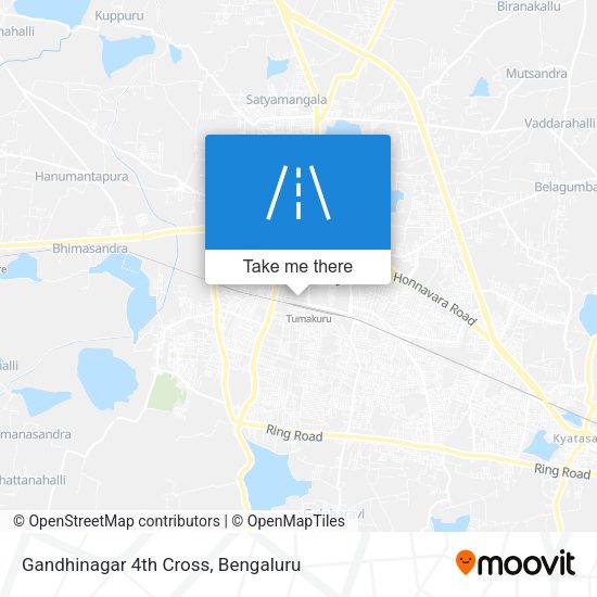 Gandhinagar 4th Cross map