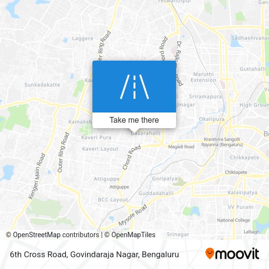 6th Cross Road, Govindaraja Nagar map
