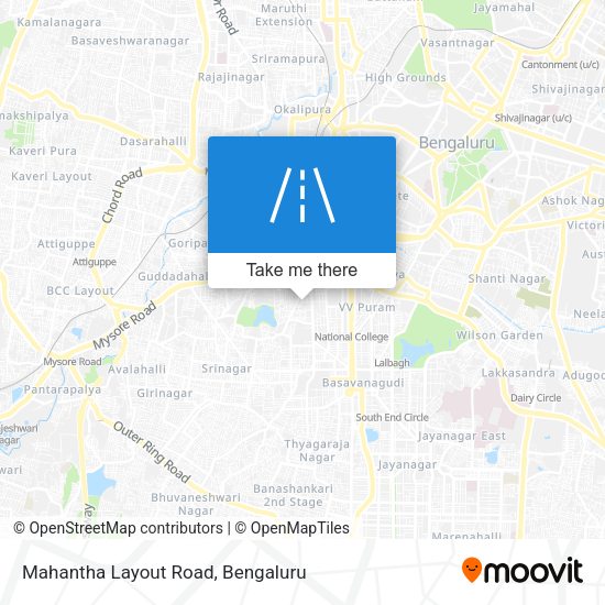 Mahantha Layout Road map