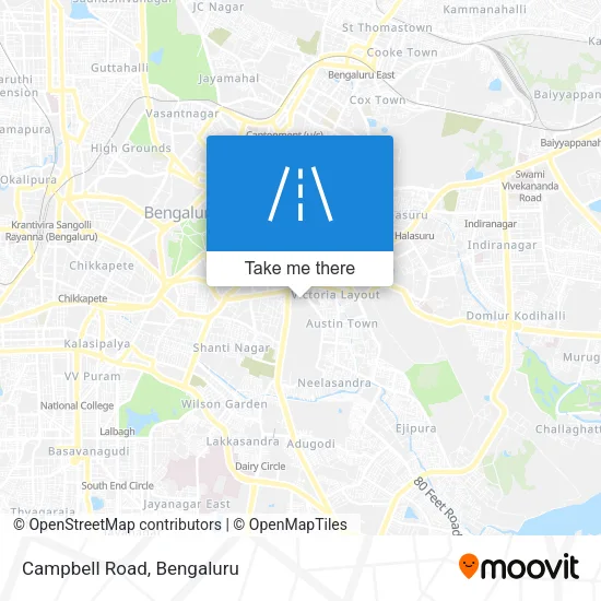 Campbell Road map