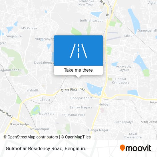 Gulmohar Residency Road map