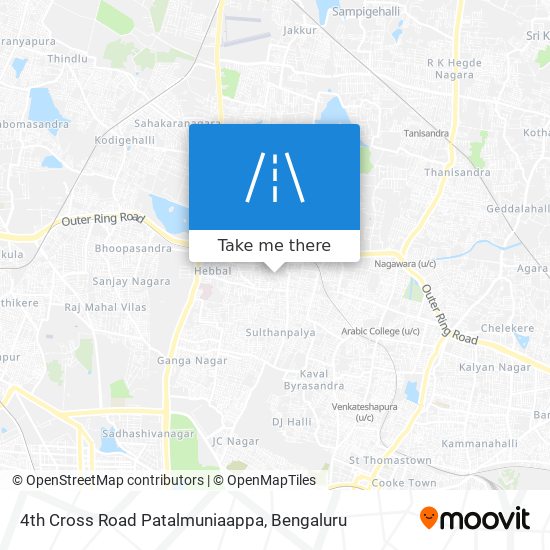 4th Cross Road Patalmuniaappa map