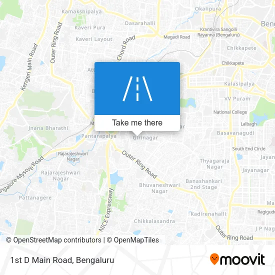 1st D Main Road map