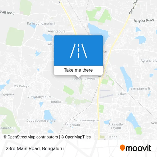 23rd Main Road map