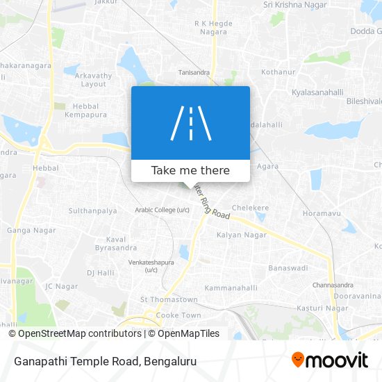 Ganapathi Temple Road map