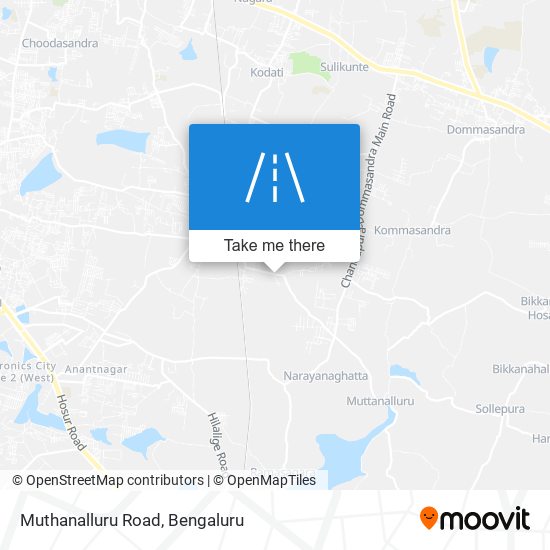 Muthanalluru Road map