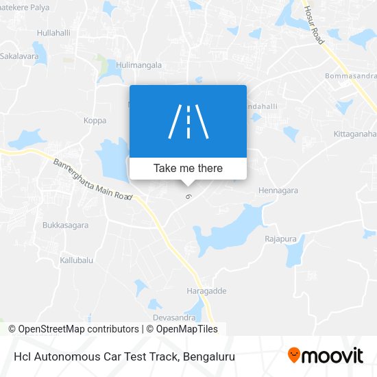 Hcl Autonomous Car Test Track map