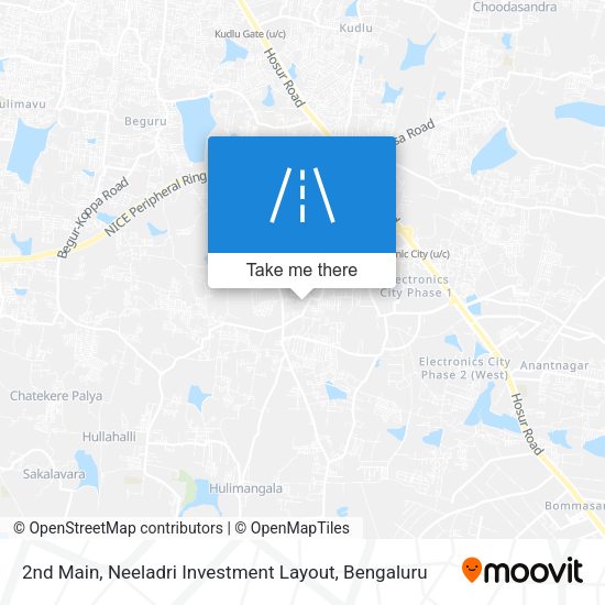 2nd Main, Neeladri Investment Layout map