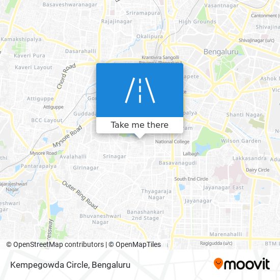 Kempegowda Circle map