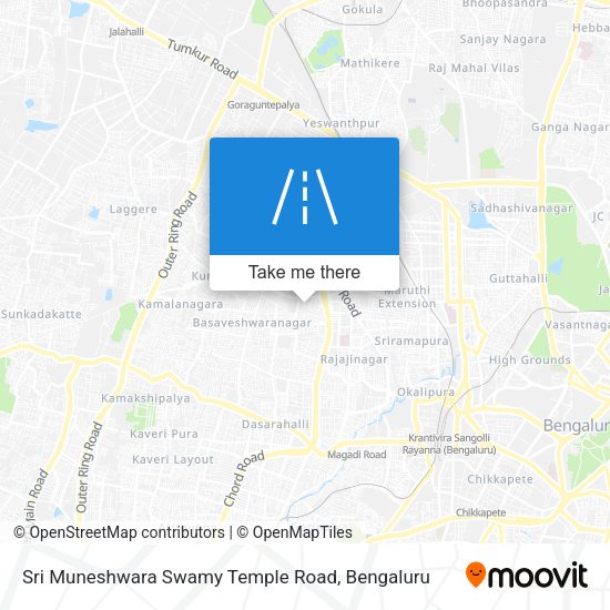 Sri Muneshwara Swamy Temple Road map