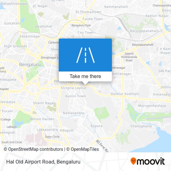 Hal Old Airport Road map