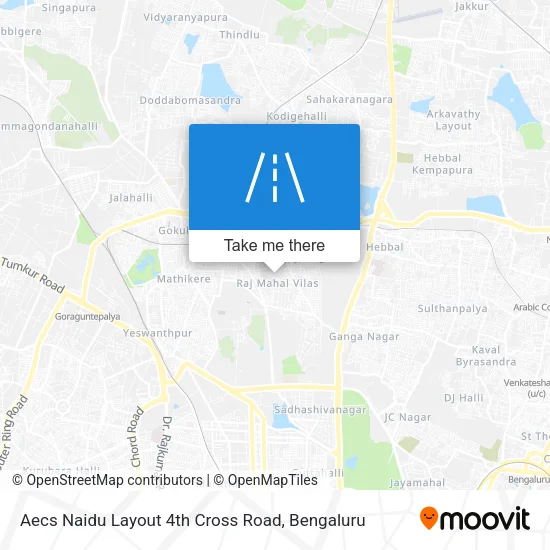 Aecs Naidu Layout 4th Cross Road map