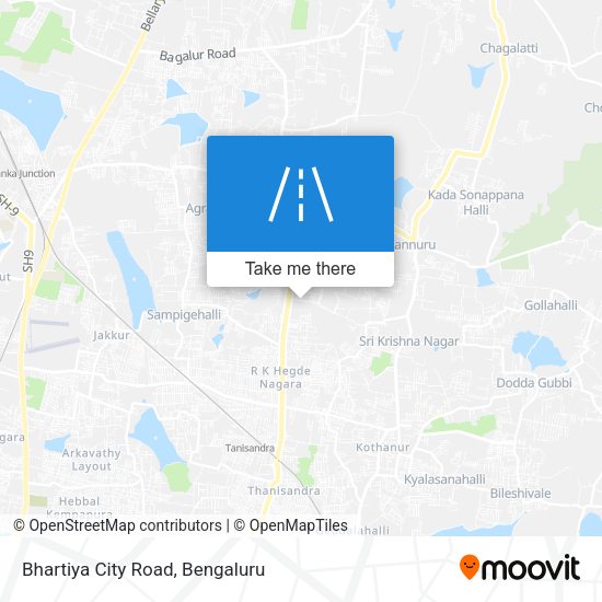 Bhartiya City Road map