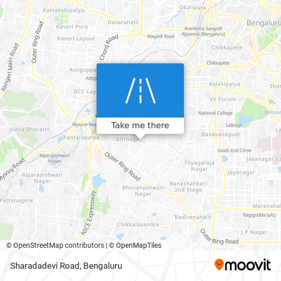 Sharadadevi Road map