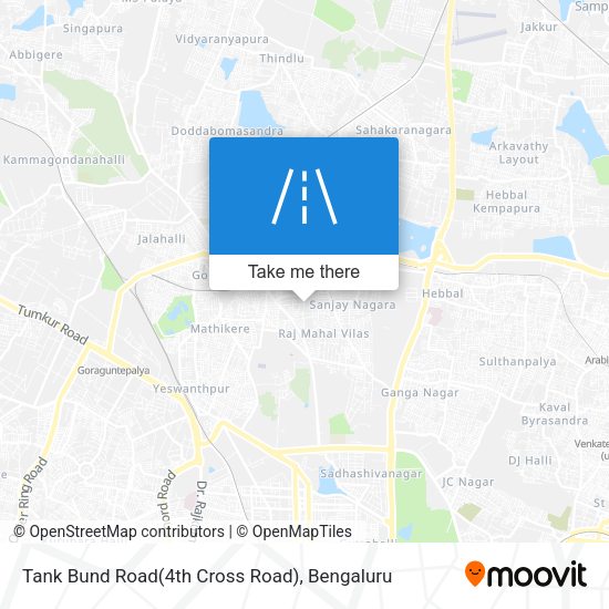 Tank Bund Road(4th Cross Road) map