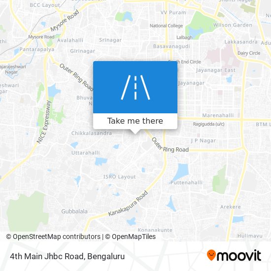 4th Main Jhbc Road map