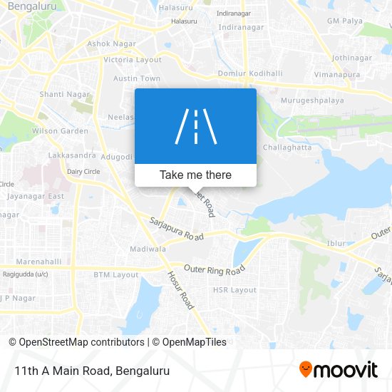 11th A Main Road map