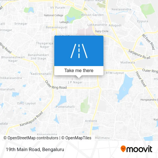 19th Main Road map