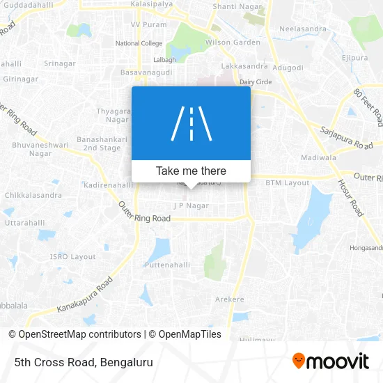 5th Cross Road map