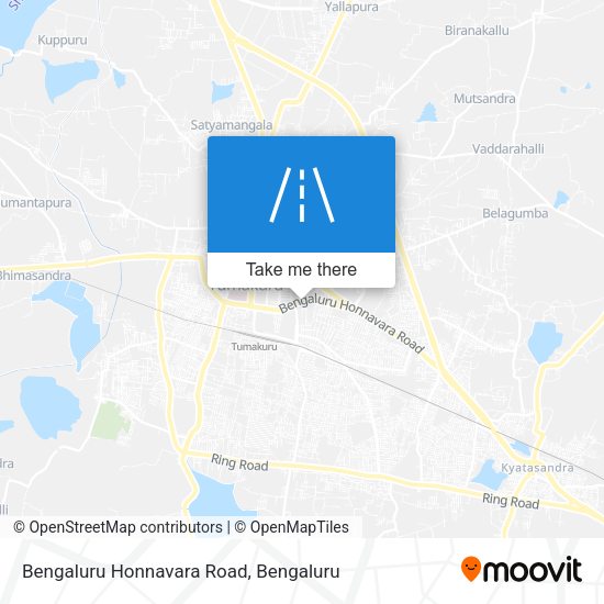 Bengaluru Honnavara Road map