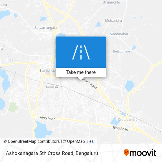 Ashokanagara 5th Cross Road map